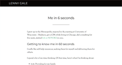 Desktop Screenshot of lennygale.com